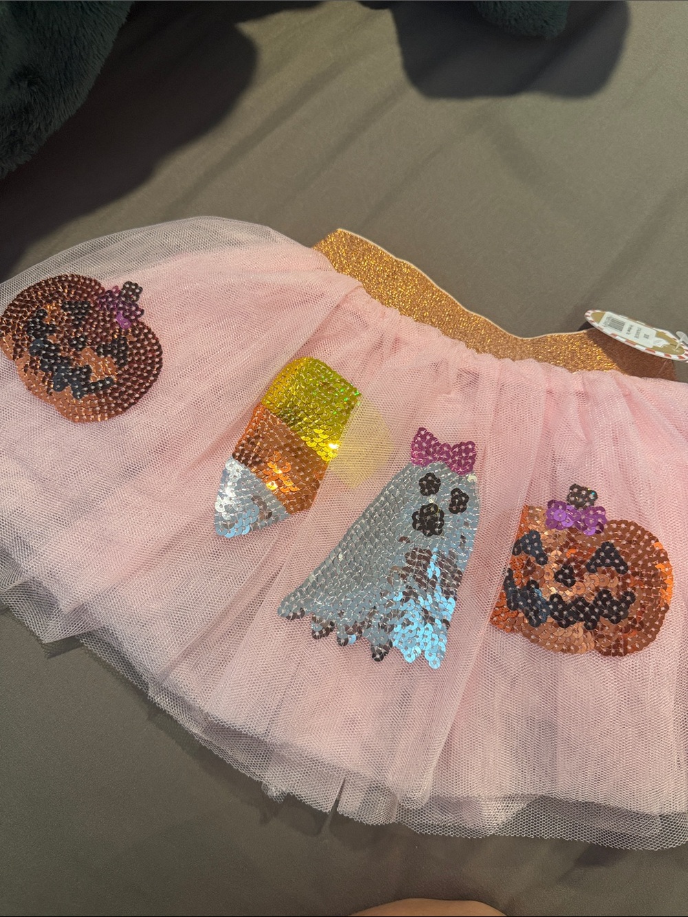 Mud Pie Pink Sequin Halloween Tutu Skirt